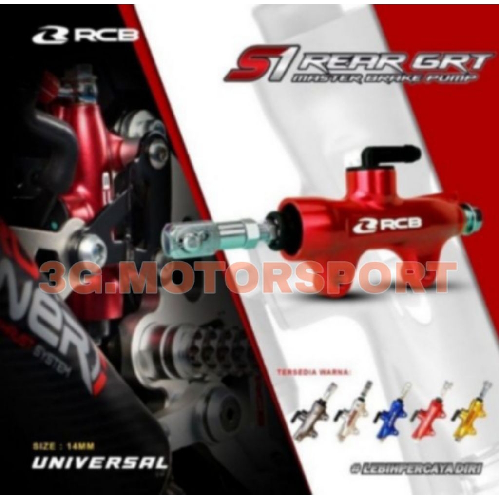 Master rem belakang s1 14mm rcb/Rear brake pump grt s1 14mm rcb