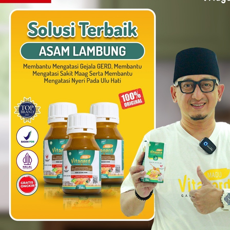 

Vitagerd Madu Herbal Paket 3 Botol Berat Bersih 350 Gram 100% Original