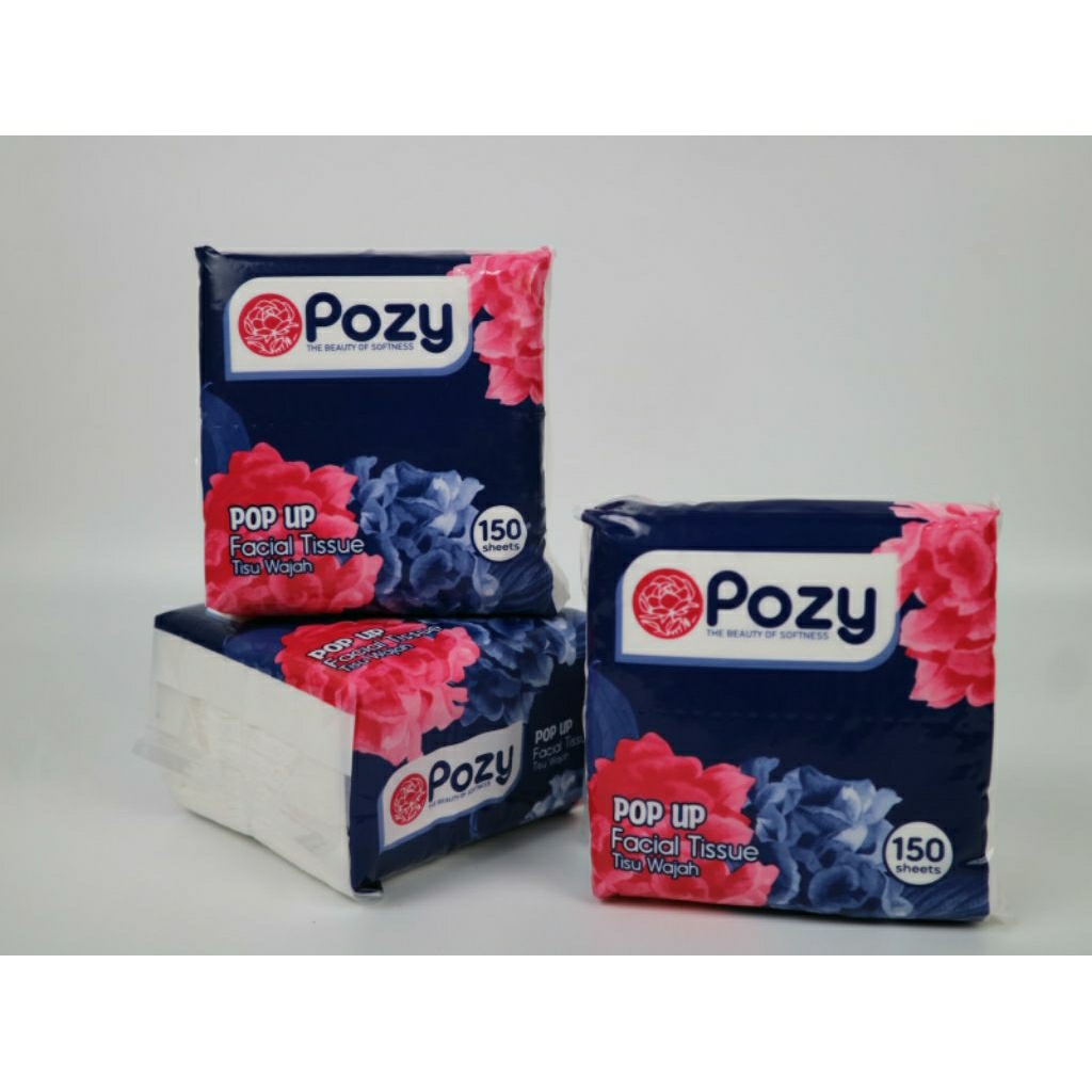 Tissue Pozy pop up 150'sheet / Tissue wajah lembut
