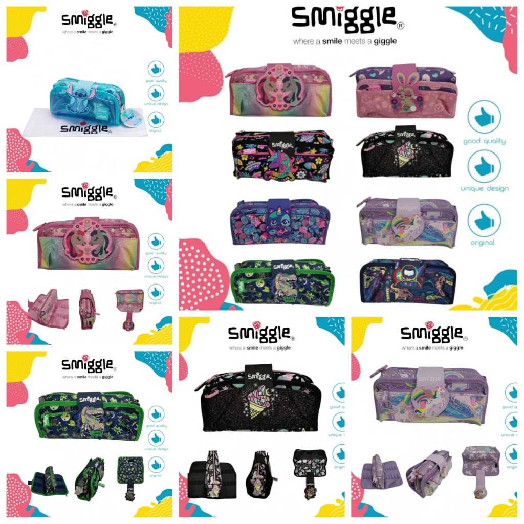 

KOTAK PENSIL PENCIL CASE PREMIUM SMIGGLE SEQUIN / THREEFOLD / KAIN / Smiggle BEST QUALITY