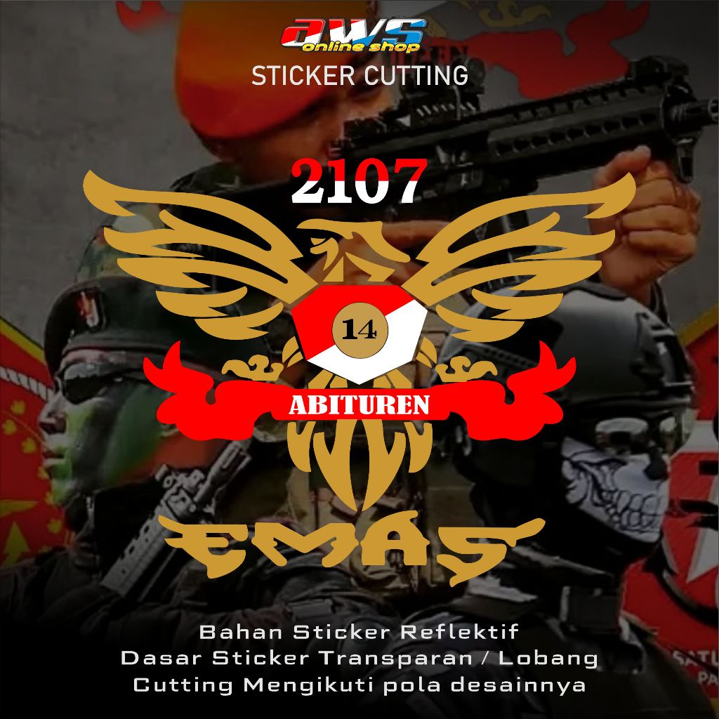 

Sticker Cutting ABITUREN EMAS PK 14