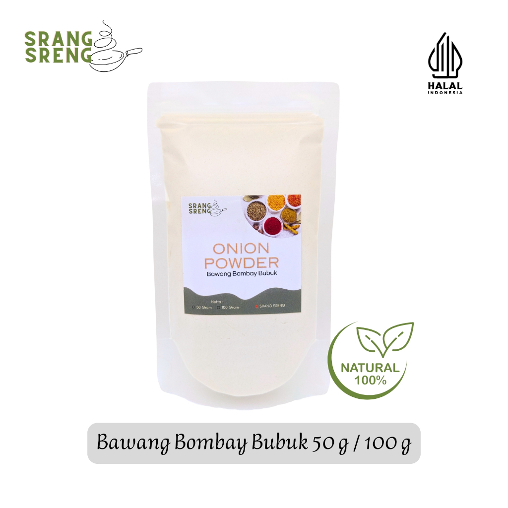 

Bawang Bombay Bubuk 50 g & 100 g | Onion Powder | Bumbu Dapur | Rempah Bubuk | Bumbu Bubuk | Bumbu Masakan Rempah Herbal Tradisional