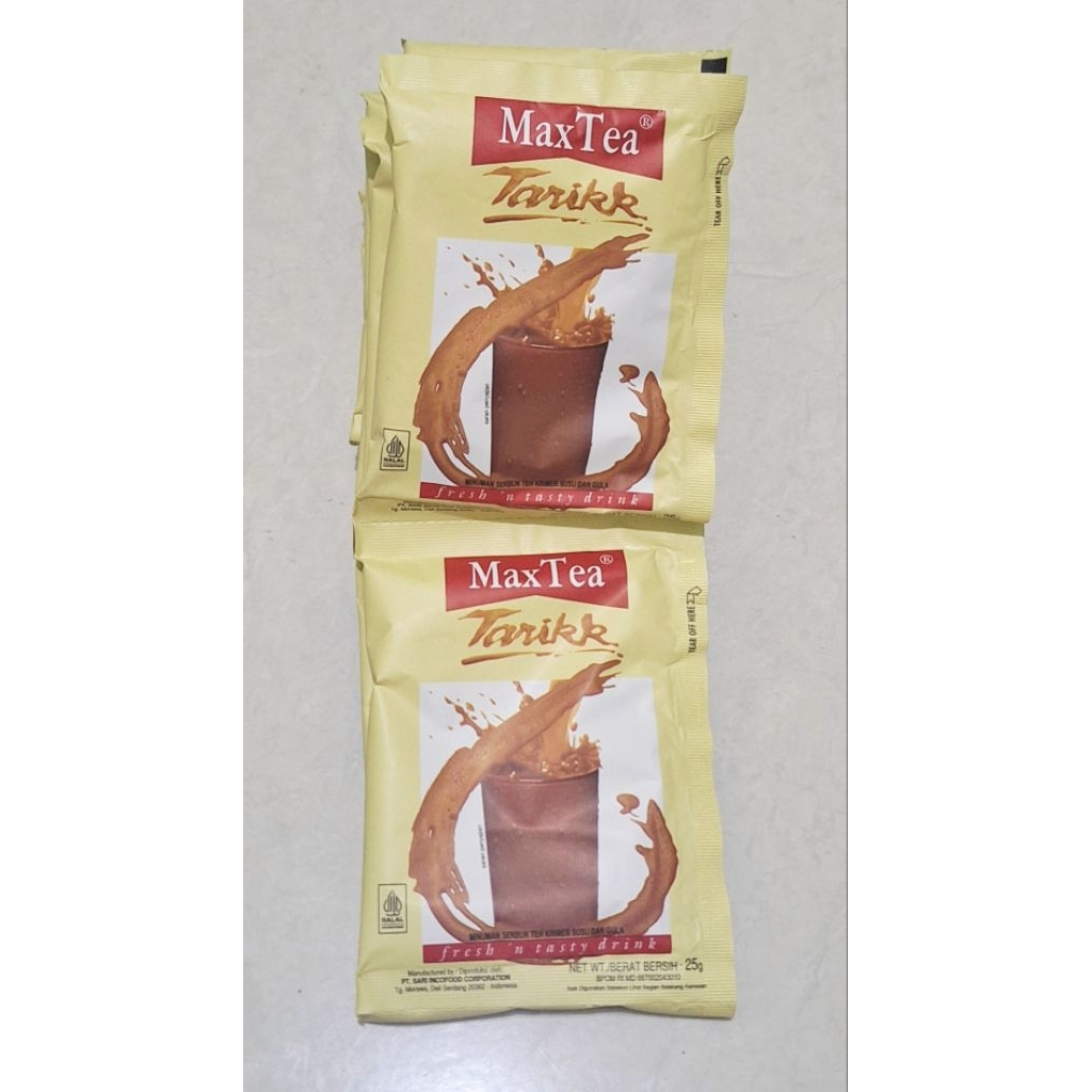 

max tea tarik teh tarik 25gram 1 renteng isi 10