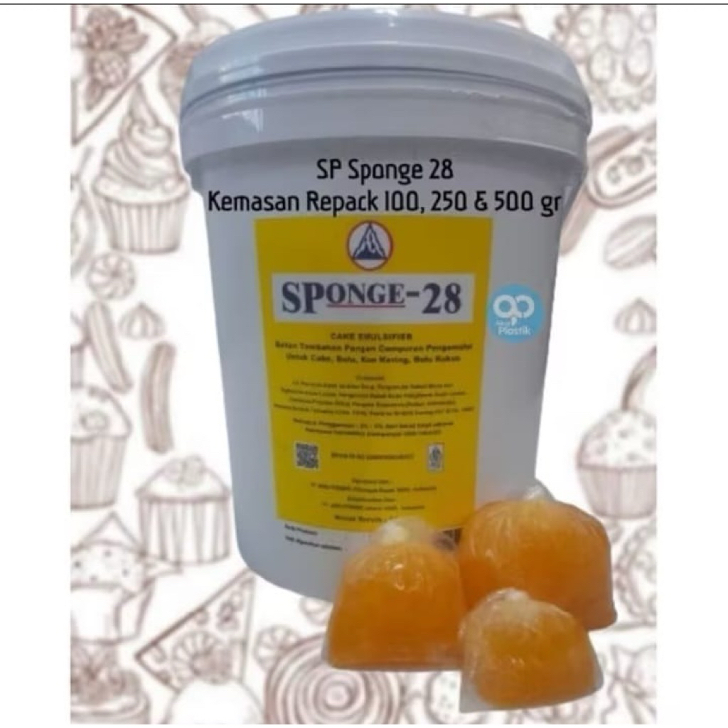 

SP Sponge 28 kemasan repack 100,250 & 500 gr