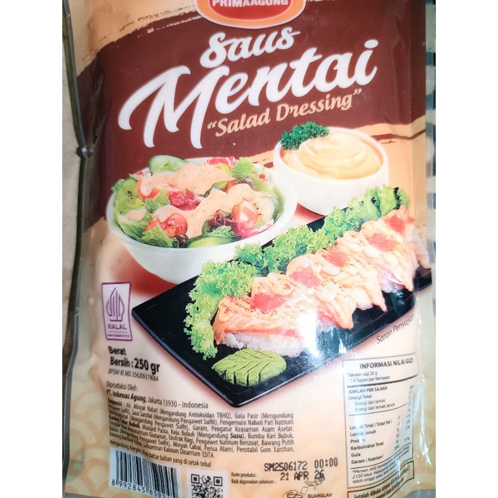 

SAUCE MENTAI PRIMA AGUNG 250gr