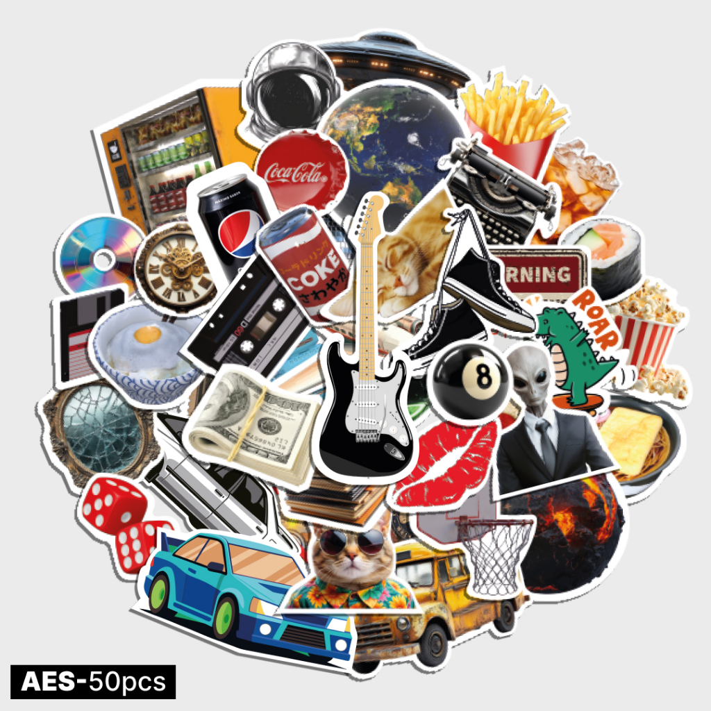

COD! 50 pcs Stiker Aesthetic Vintage Japanese Korean Retro - Water Resistant Sticker Pack untuk Dekorasi DIY, Laptop, Jurnal, Case HP dan Tab