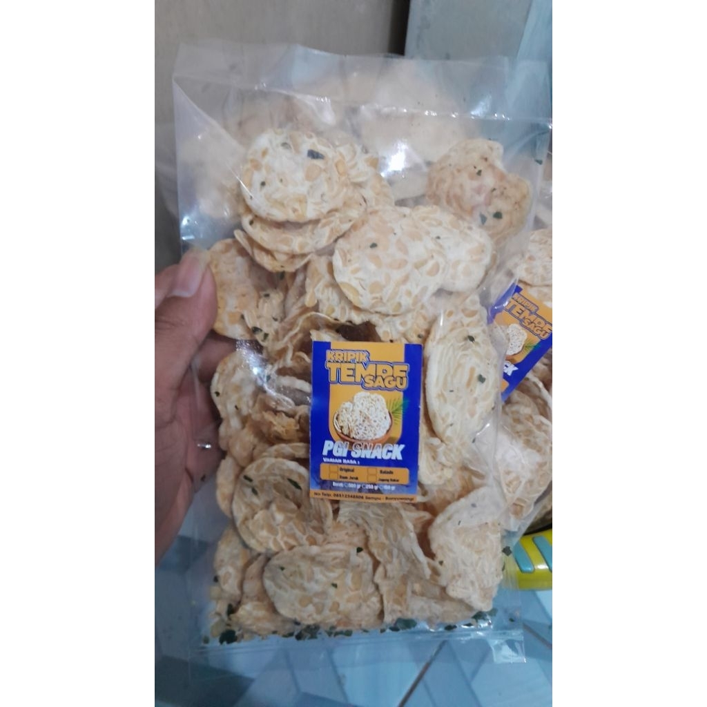 

Kripik Tempe Sagu 200grm Original Gurih Enak Renyah