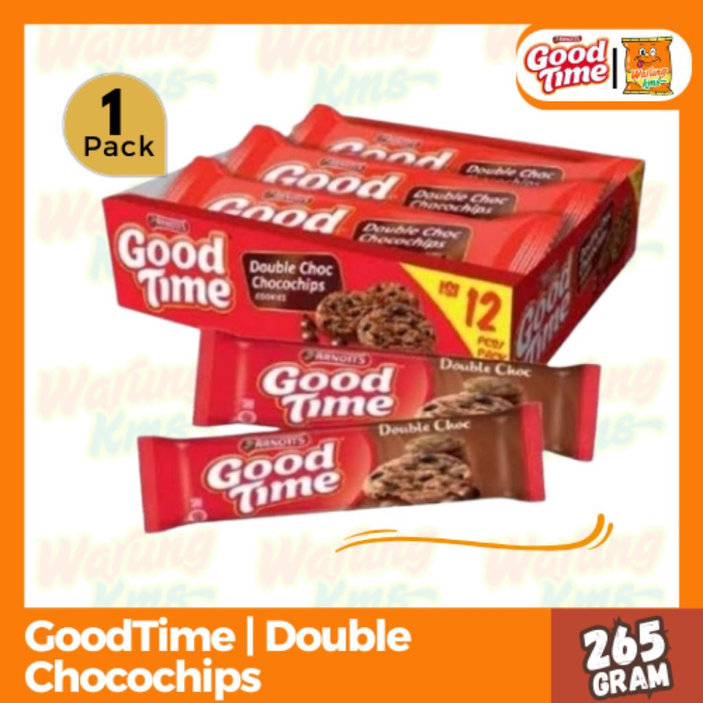 

Good Time Cookies Double Chocochips 1Box Biskuit @265g