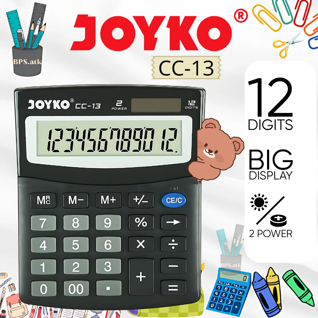 

JOYKO Calculator / Kalkulator CC - 13 Kalkulator 12 Digits Kalkulator