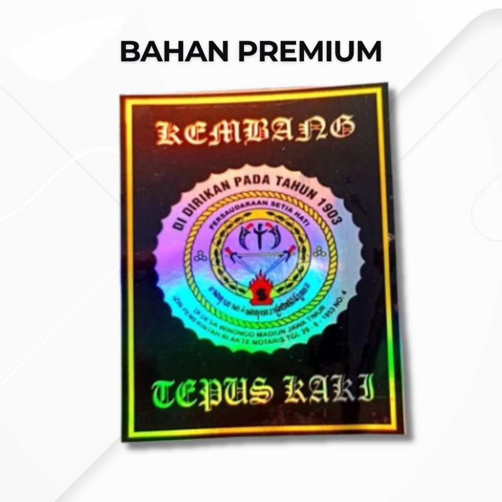 

STIKER KEMBANG TEPUS KAKI PSHW HOLOGRAM