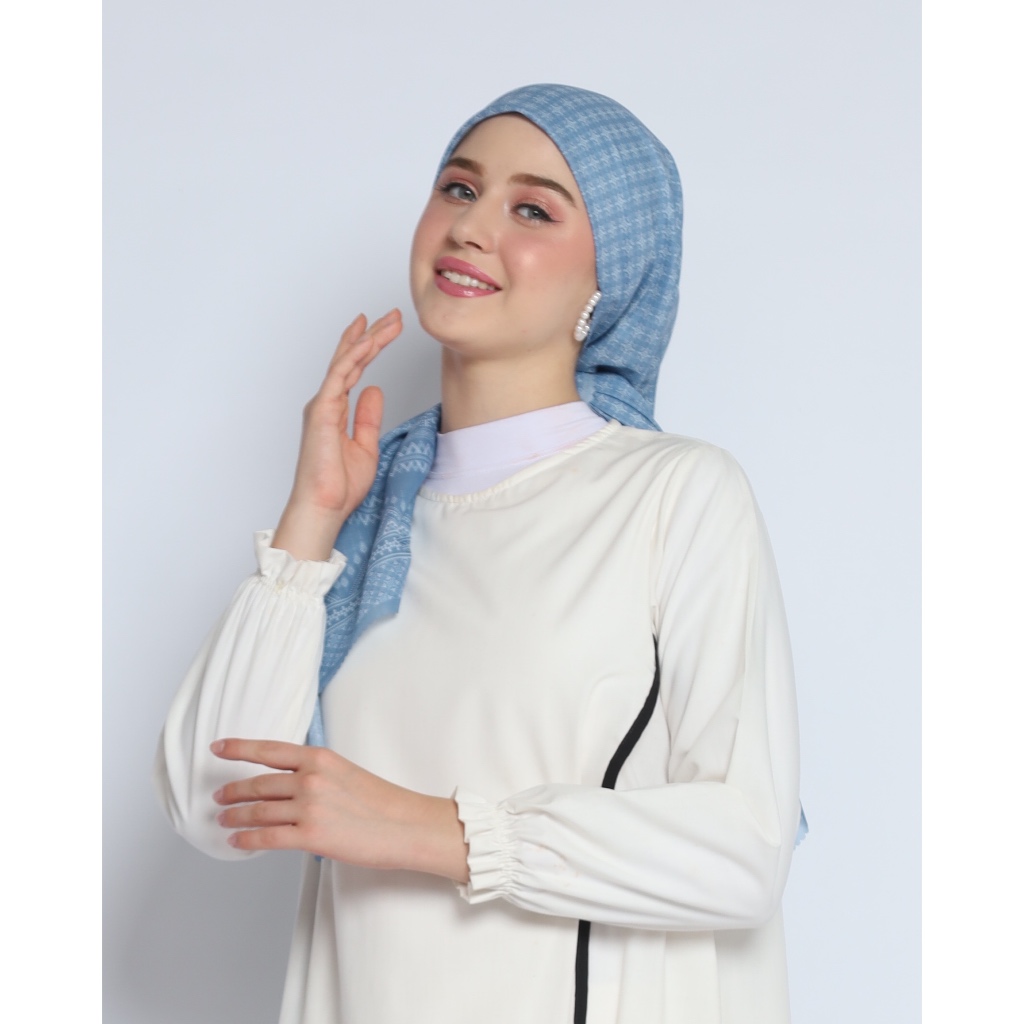BUENA FE HIJAB  MALLORCA SERIES MONOGRAM ULTRAFINE TRYSPAN hijab segi empat premium