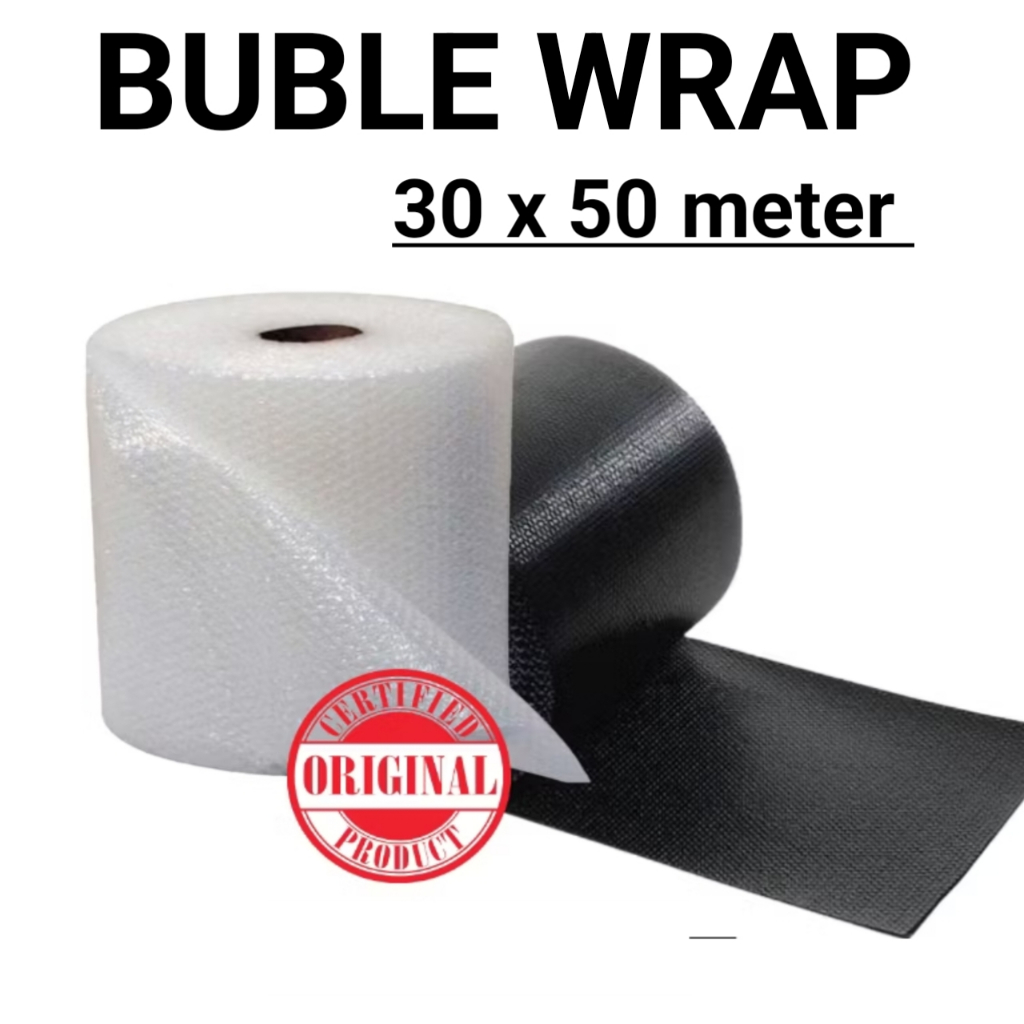 

Bubble Wrap 30CM x 50M Hitam Bening Tebal Ekonomis