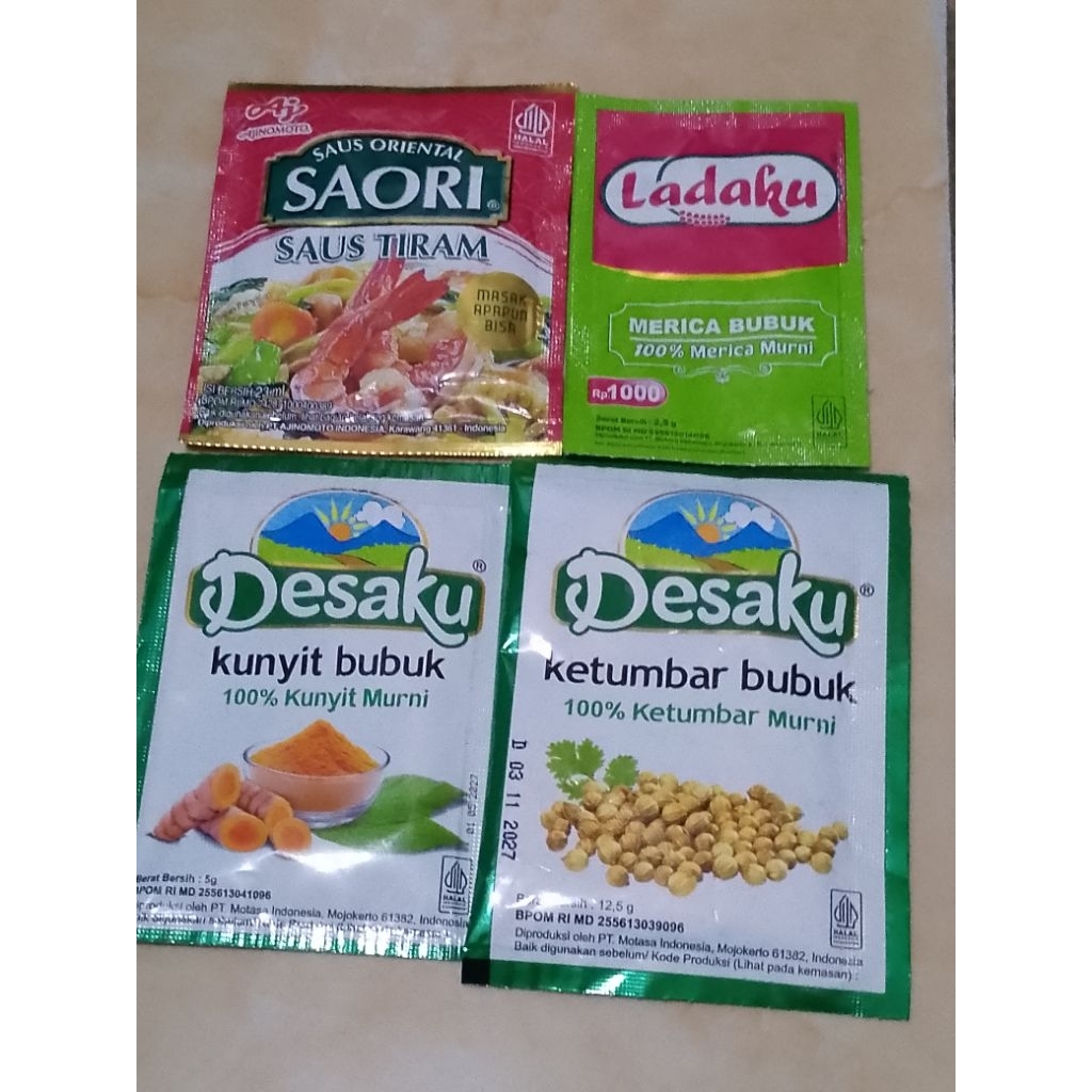 

Kunyit bubuk+Saori Saus Tiram+Ketumbar Bubuk+Ladaku Paket 3Aw (TRB166)