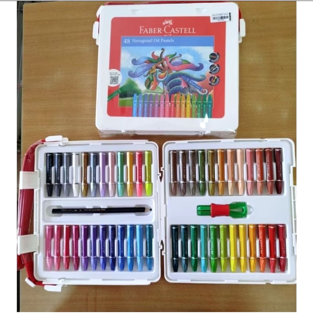 

Crayon Faber castell isi 48 / Faber-Castell Hexagonal Oil Pastel 48