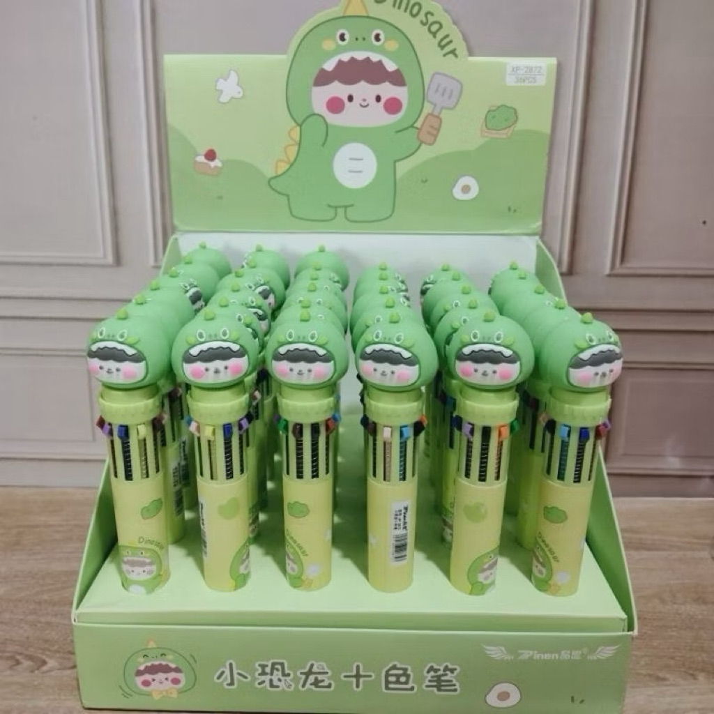 

[COD] Pen 10 warna motif Dinosaurus