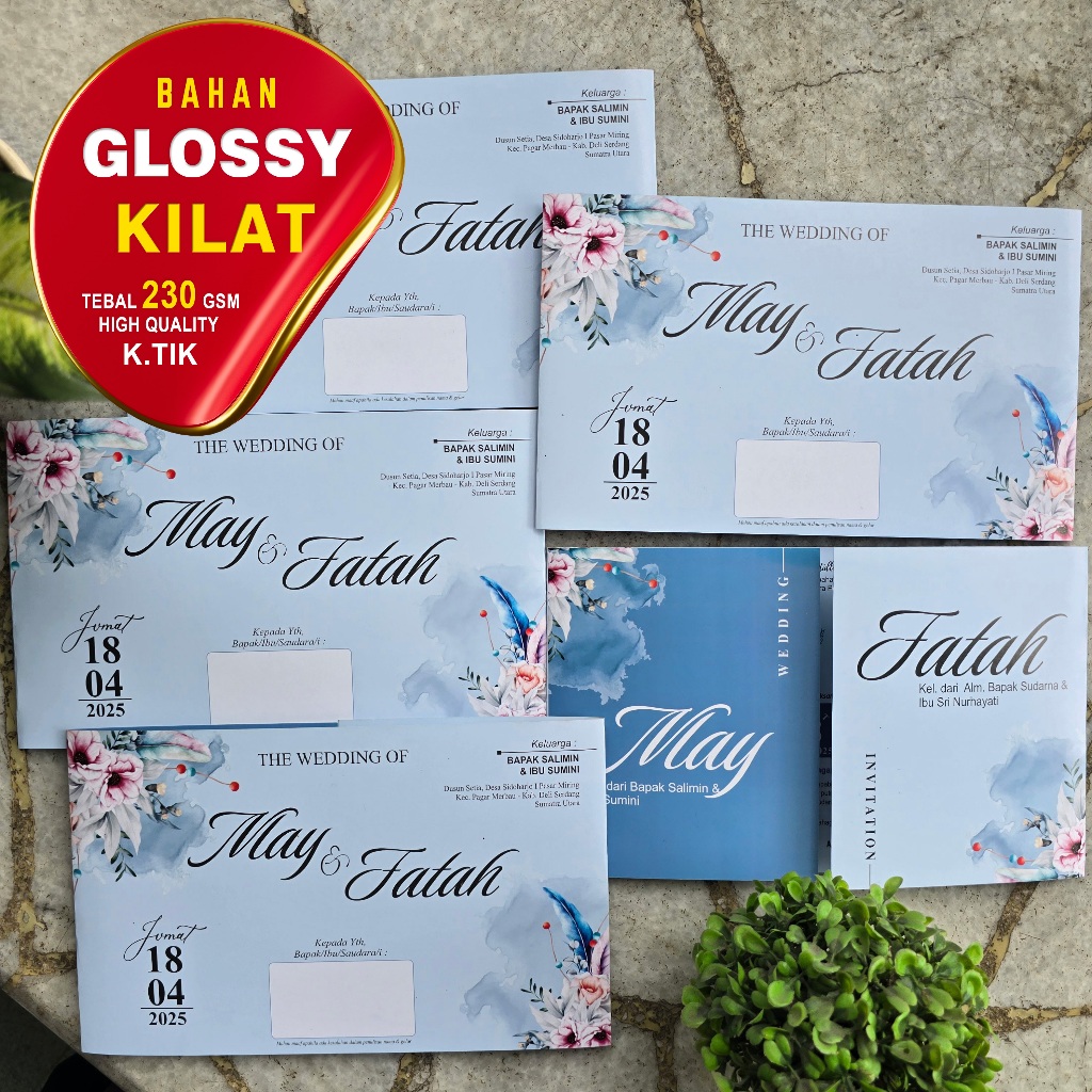 UNDANGAN NIKAH ELEGEN LUX MURAH RUSTIC LIPAT3