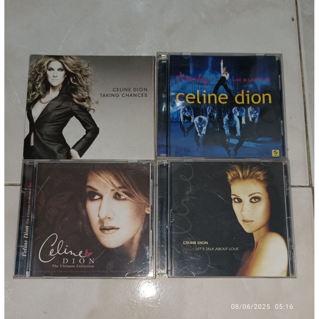 cd CELINE DION album Taking Chances (cover only) / A New Day : Live in Las Vegas / The Ultimate Coll