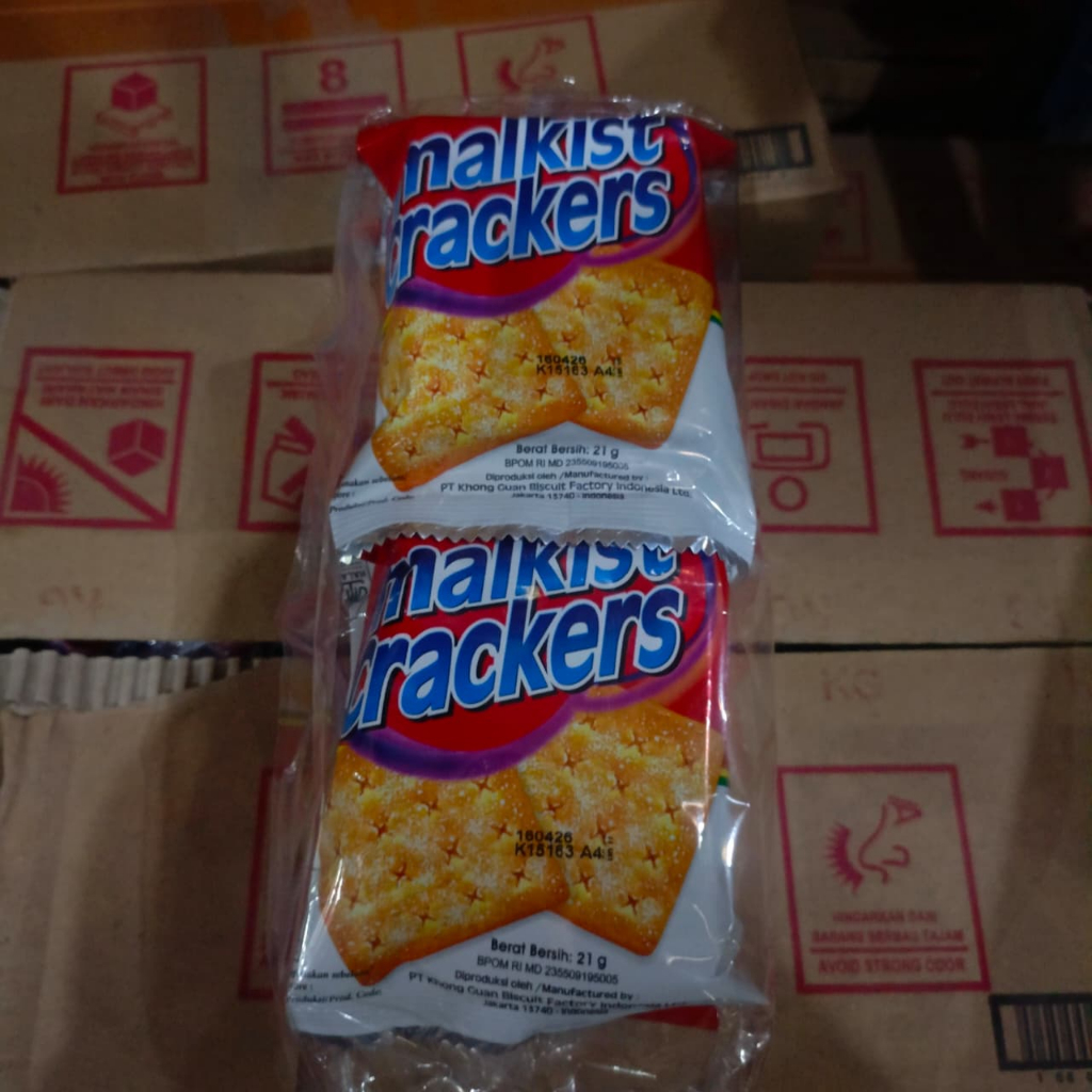 

Khong Guan Malkist 21gr (10 Pcs) - Varian Crackers & Kelapa