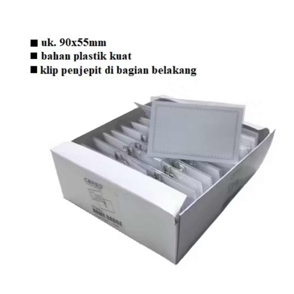 

Penjepit Buaya Name Tag Uk 6*9
