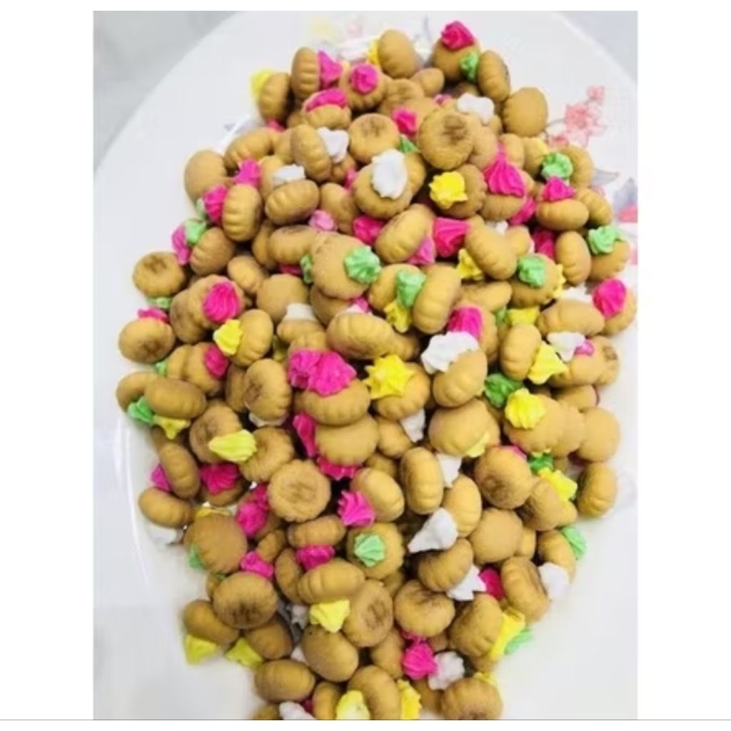 

KUE GEMROSE 250gr / Kue Bunga (BISA COD) / Biscuit warna warni 250gr