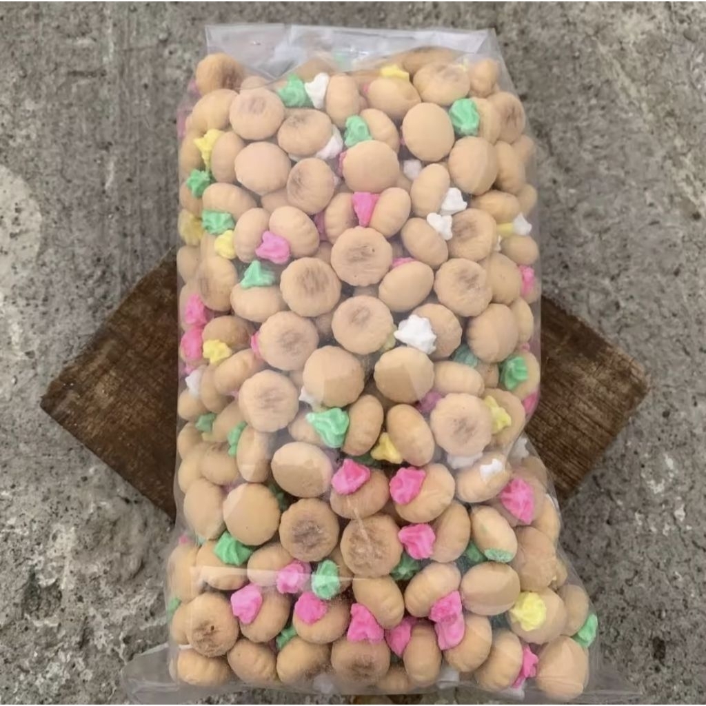 

Kue gembrose500gr / Kue Bunga/Gemrose / Biscuit warna warni 500gr