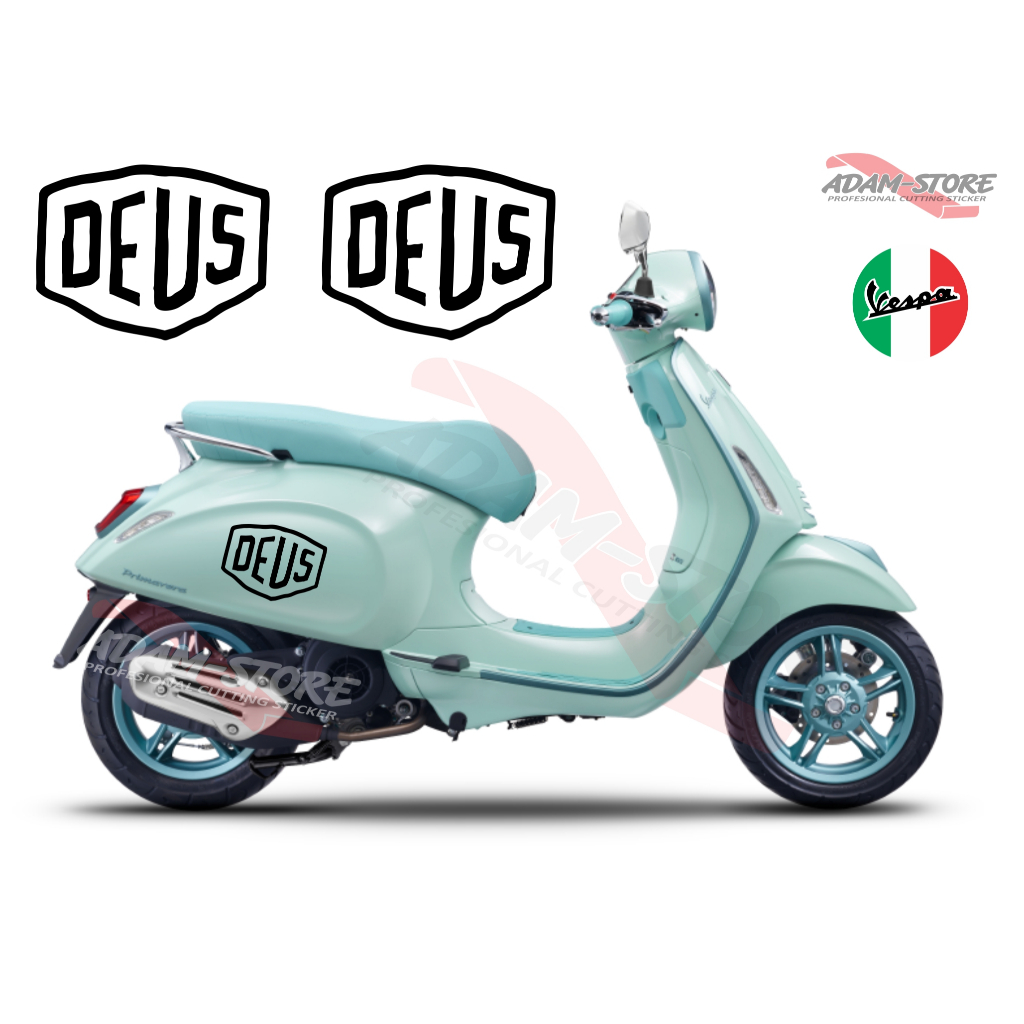 VD4 stiker motor vespa matic / stiker deus stiker / fariasi motor vespa / stiker vespa / stiker deus