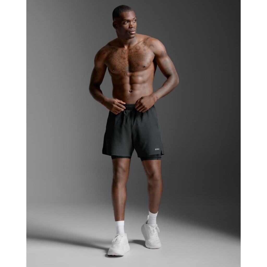 2XU Aero Mesh 2 In 1 Shorts 5 inch