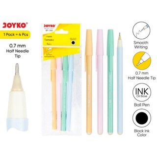 

Ball Pen Pulpen Pena Joyko BP-365 Pastel Tomoko 0.7 mm 1 Pack 4 Pcs
