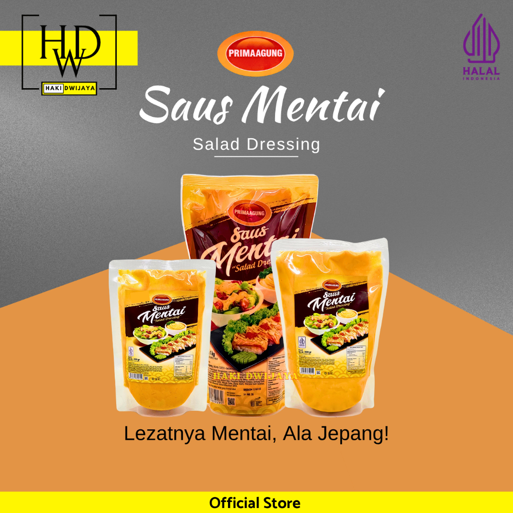 

Prima Agung Saus Mentai Salad Dressing Creamy Pedas Gurih Siap Pakai