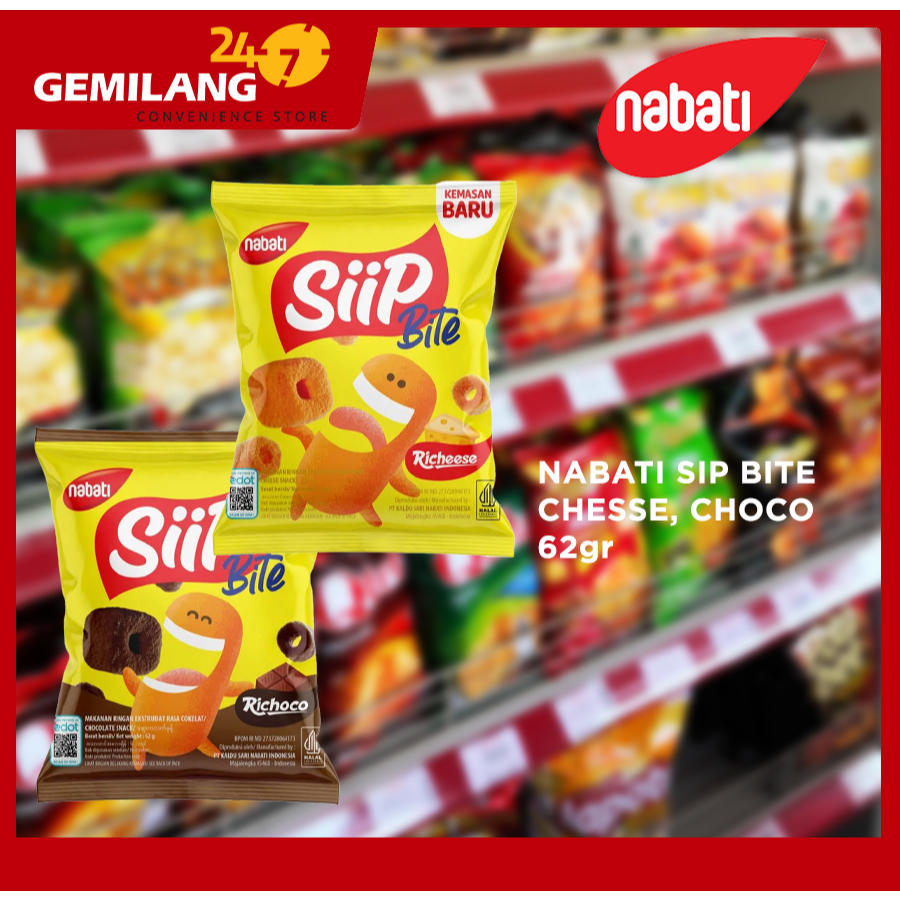 

NABATI SIP BITE CHESSE, CHOCO 62gr