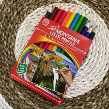 

1 Set / 12 Warna Color Pencil T2001 / My Pencil / Pensil Warna 12 Warna/Pensil Warna Montana 12 Warna Pendek