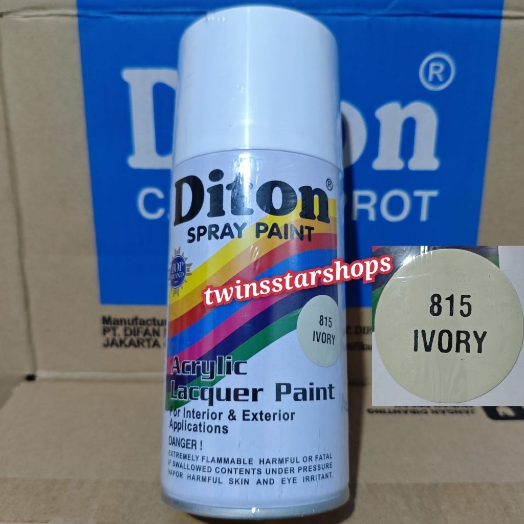 Pilok Pilox Pylox Cat Diton Ivory 815 Putih Tulang Glossy Mengkilap Spray Paint 300cc