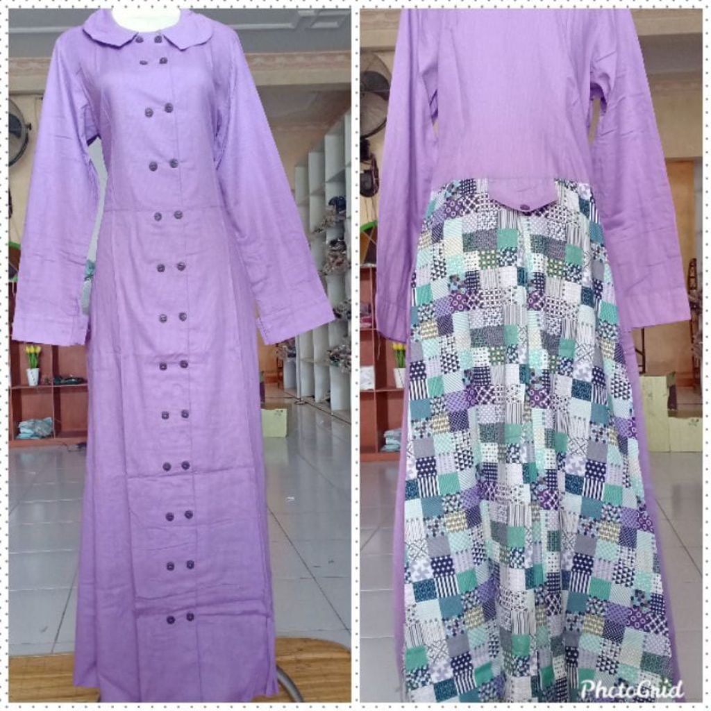 ☀️ Dannis Surabaya Online☀️ Sale Abaya Antler size L (ld 98cm panjang gamis 141cm) bahan cotton||Dan