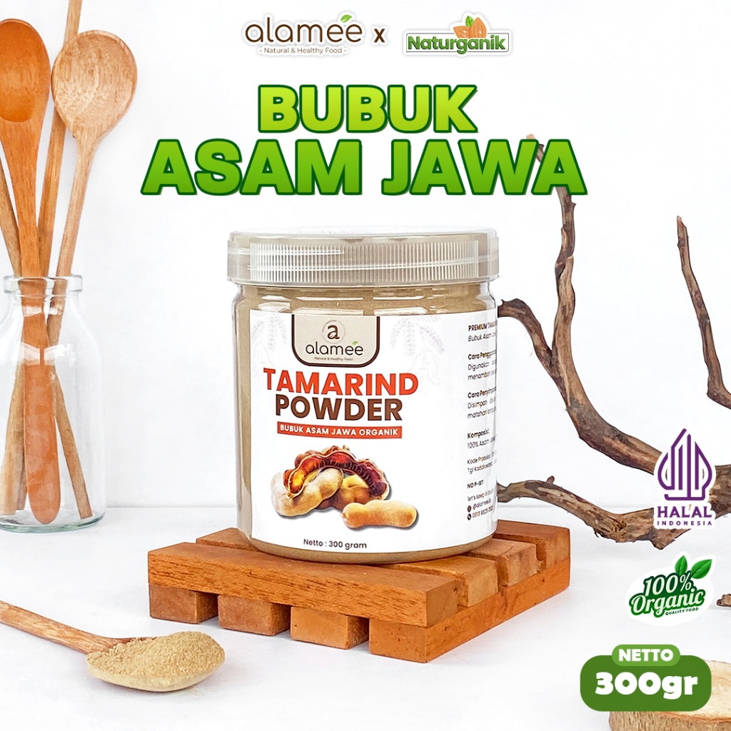 

ALAMEE Bubuk Asam Jawa Tamarind Seasoning Poweder Murni Tanpa Campuran Bumbu Dapur 300gr Naturganik