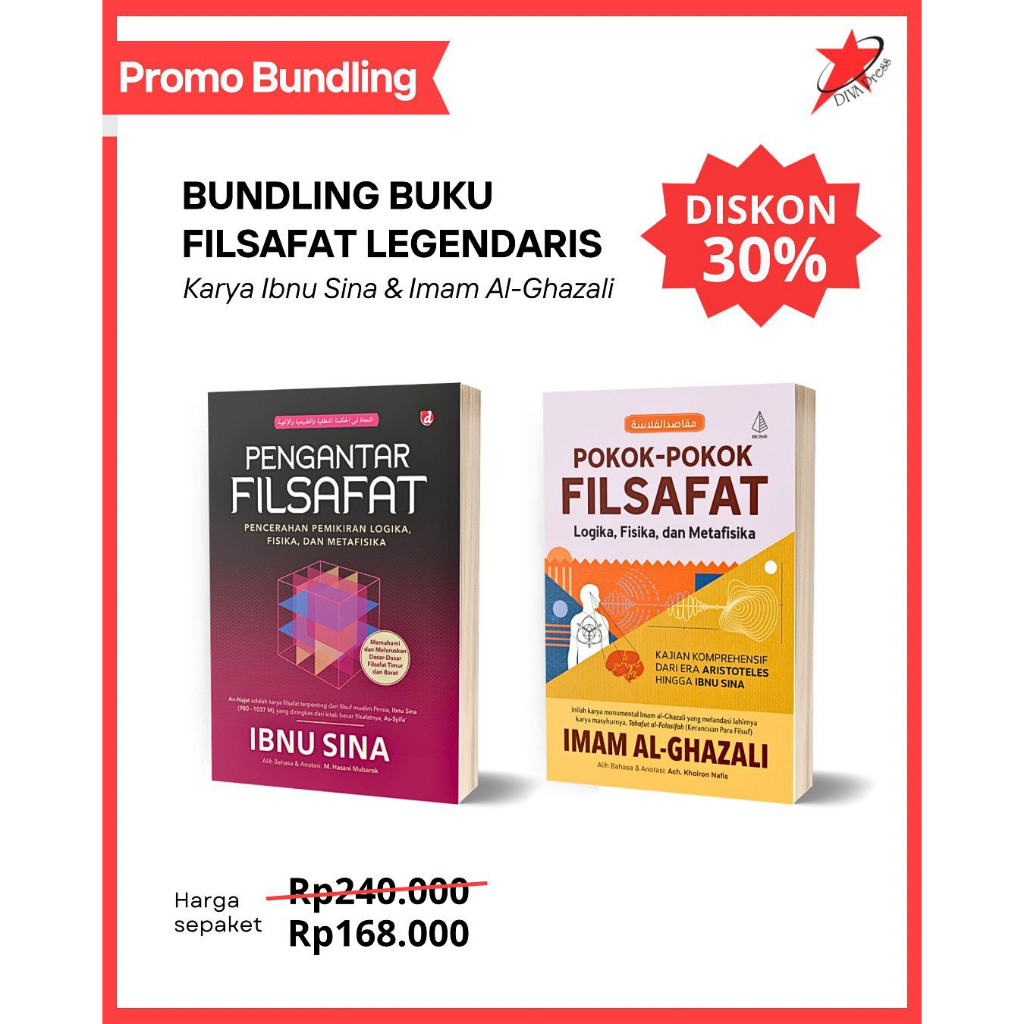 Buku Paket Pokok-Pokok Filsafat dan Pengantar Filsafat - Ibnu Sina - Imam Al-Ghazali