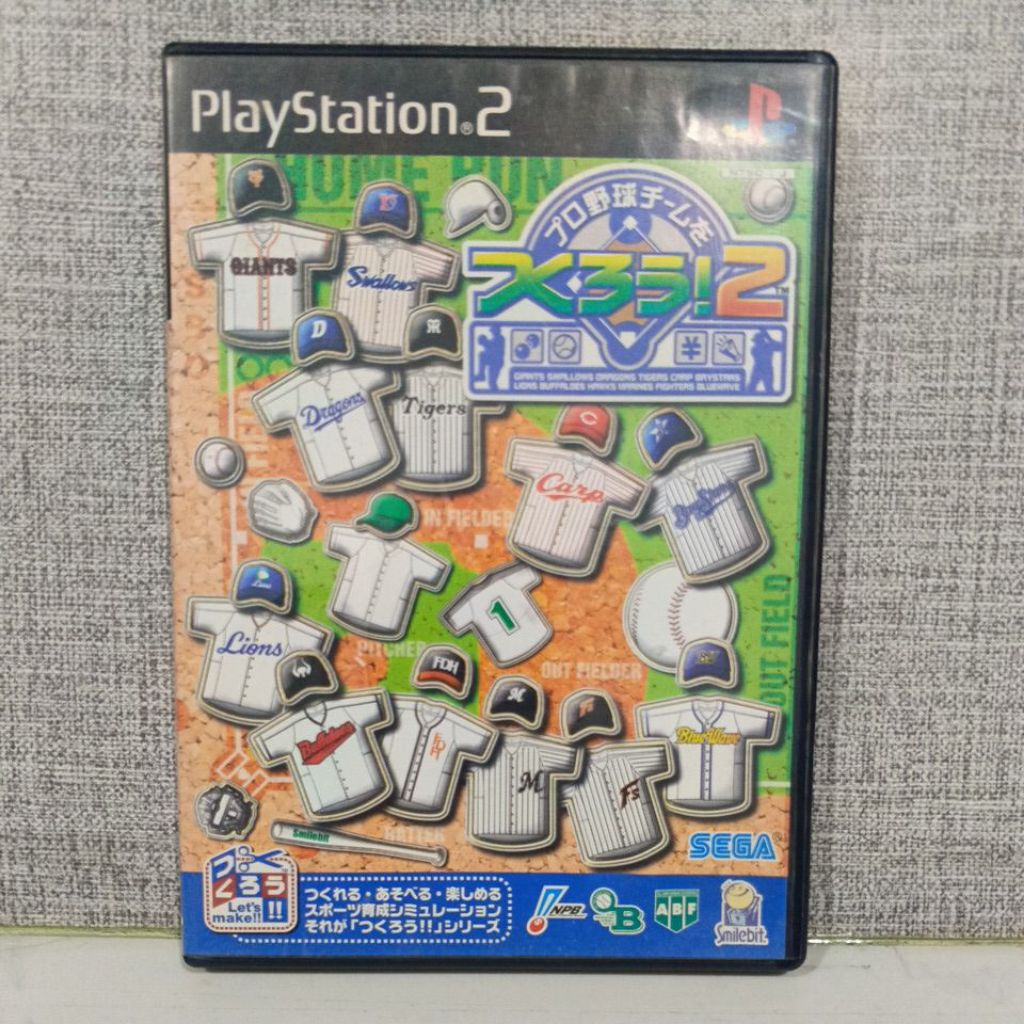 CD DVD KASET ORIGINAL PS2 Pro Yakyuu Team 2 JPN BAHASA Jepang Box dan cover Original
