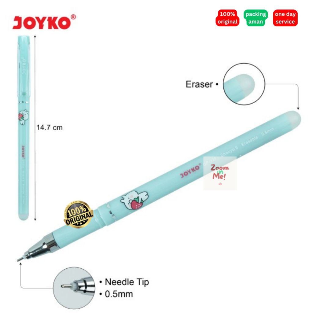 BOLPEN ERASABLE / BOLPEN BISA DIHAPUS JOYKO SHOKYO GEL 0.5 mm (GP-333)