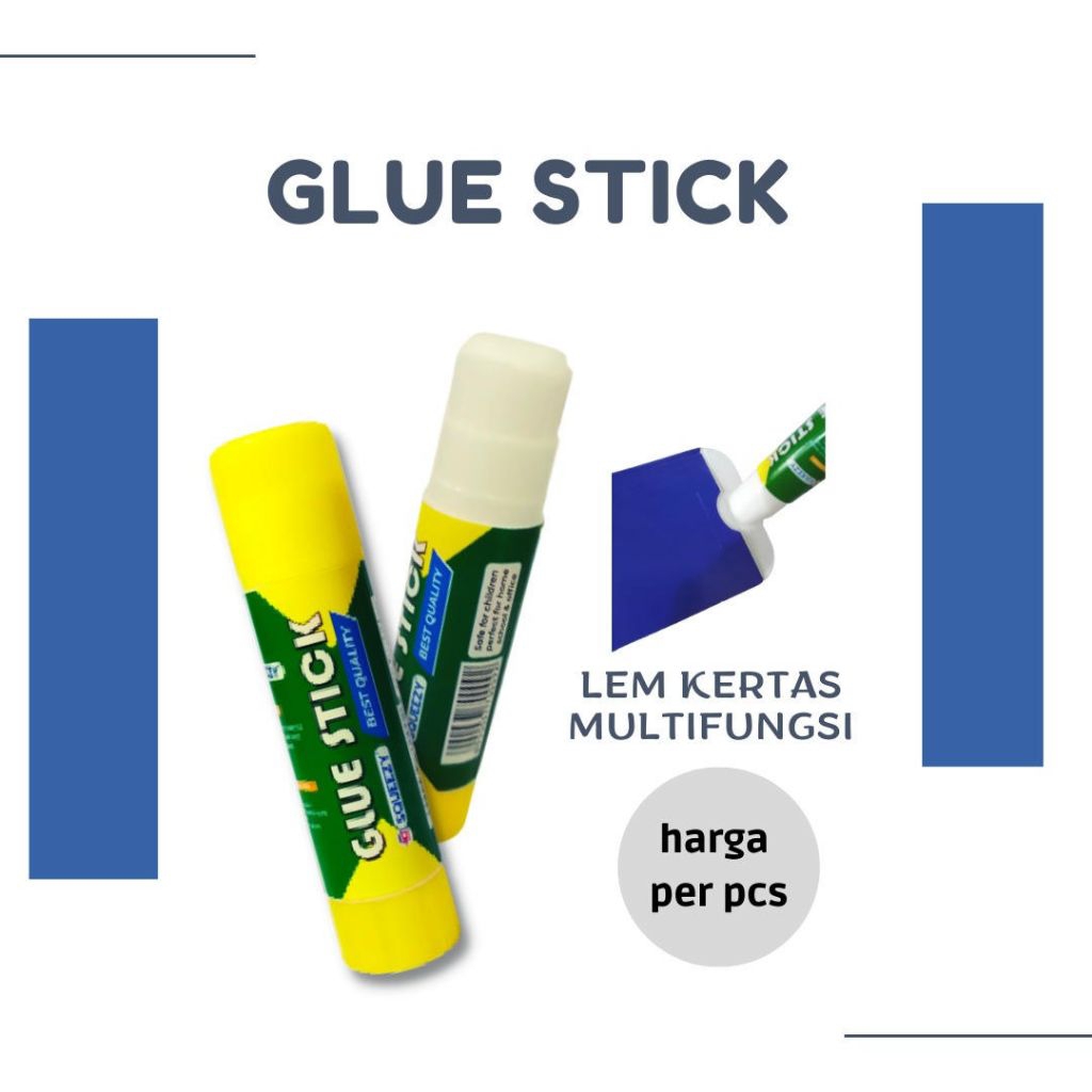 

LEM PEREKAT GLUE STICK 15 GR LEM GLUE STRONG ADHESIVE | Lem Kertas Multifungsi Anak Sekolah Kantor