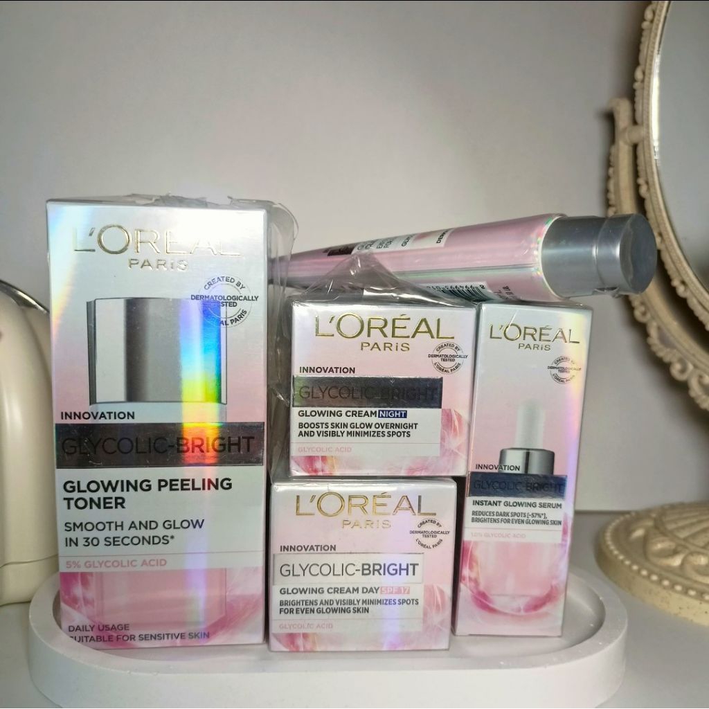 Paket Skincare Loreal (Produk L'Oréal Paris Glycolic Bright)