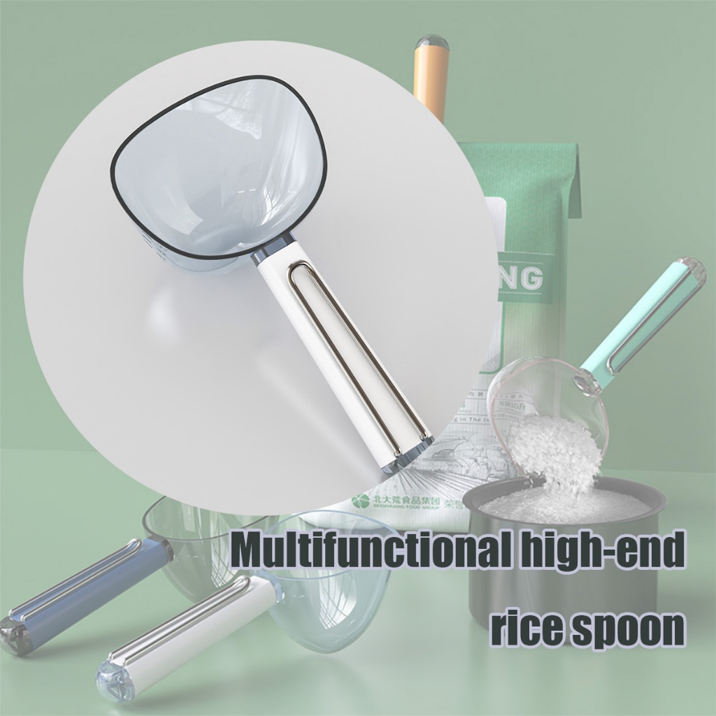 

sendok tepung beras Tepung Beras Sendok Dilengkapi dengan timbangan bening untuk membantu menakar nasi secara akurat