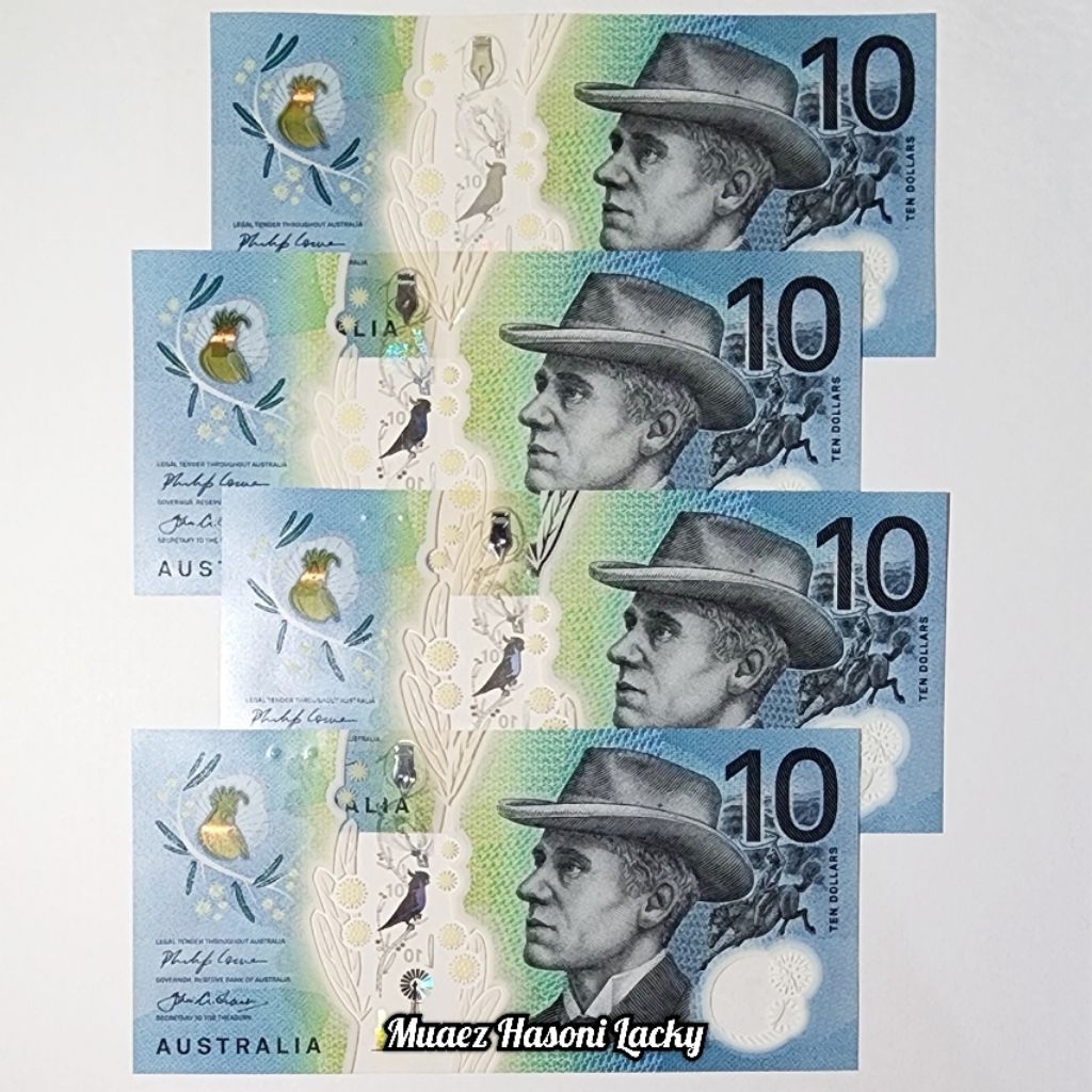 Koleksi Australia Pecahan 10 Dolar Polymer