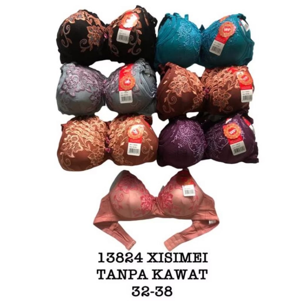 Bh XISIMEI/Bra Perempuan wanita XISSMEI Tanpa Kawat Kait 2