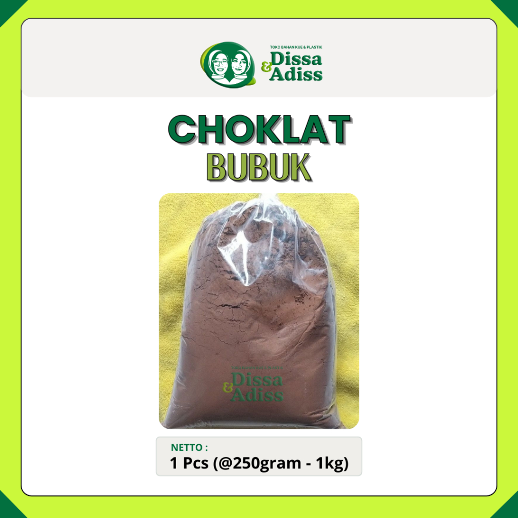 

COKLAT BUBUK KILOAN REPACK 1KG / COKLAT BUBUK - Tobaqdissa