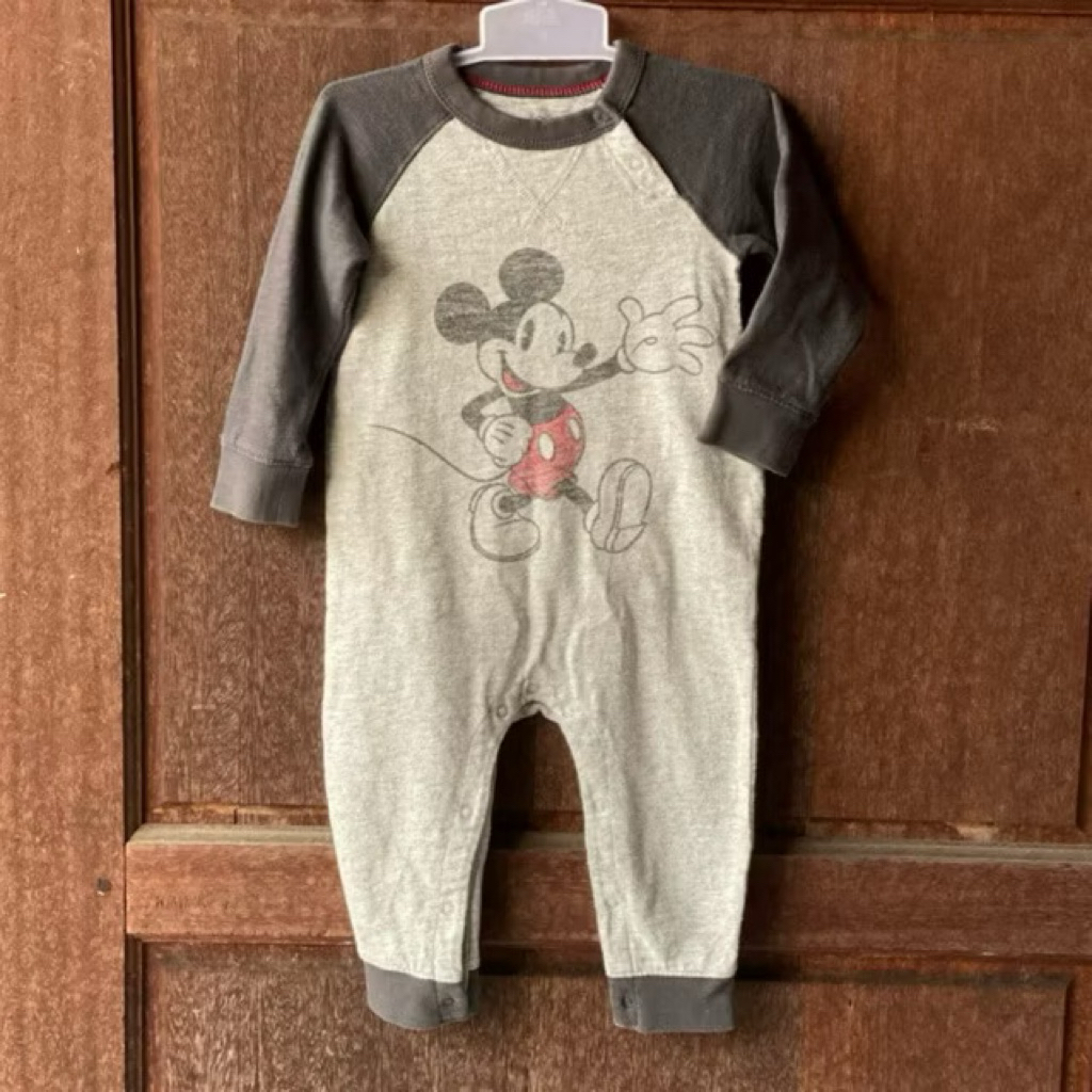 PRELOVED pl jp jumper romper baby bayi anak cowok branded GAP x Disney size 1T 2T