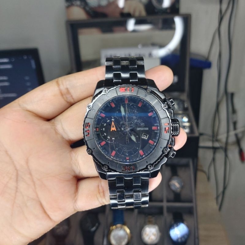 PRELOVED JAM TANGAN PRIA EXPEDITION EXP6380 EXP 6380 ORIGINAL SECOND