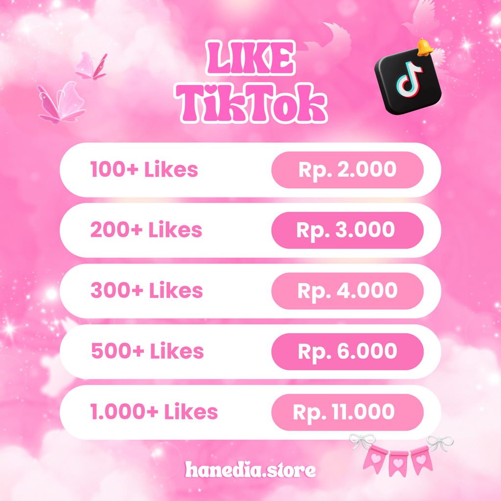 Like TikTok Permanen Real Aktif Termurah