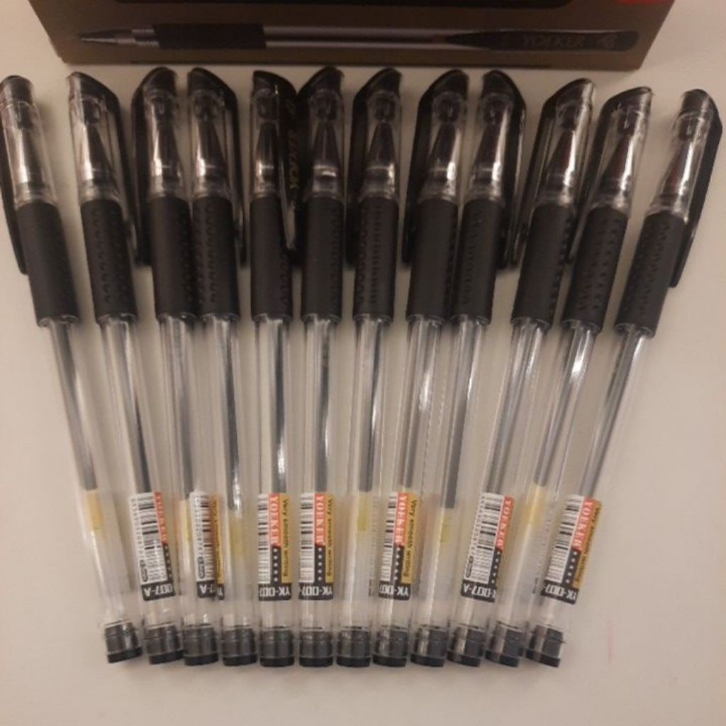 

Pena pulpen GEL YOEKER ATAU Greebel Primary gel jel ink pen GP-510 0.5 hitam smooth writing