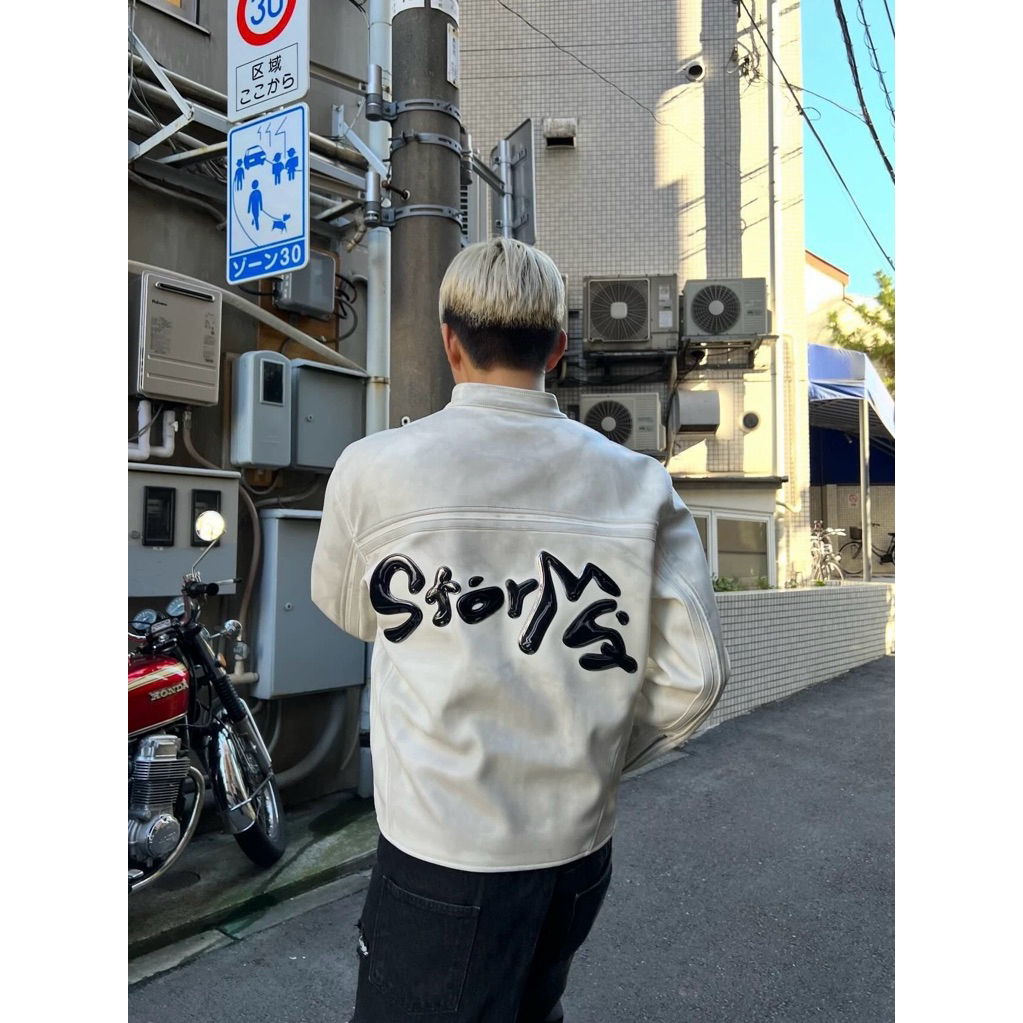 jaket kulit pria wanita jaket jisung NCT jaket NCT leather jacket race leather jacket race jacket ja