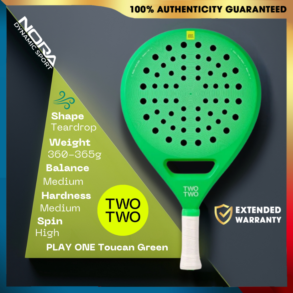 Two Two Play One Toucan Green Raket Padel 