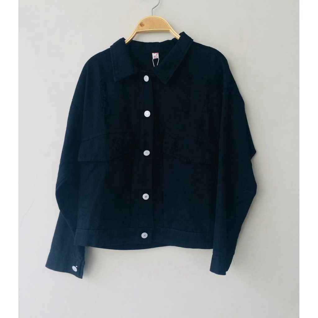 Jaket Denim Hitam